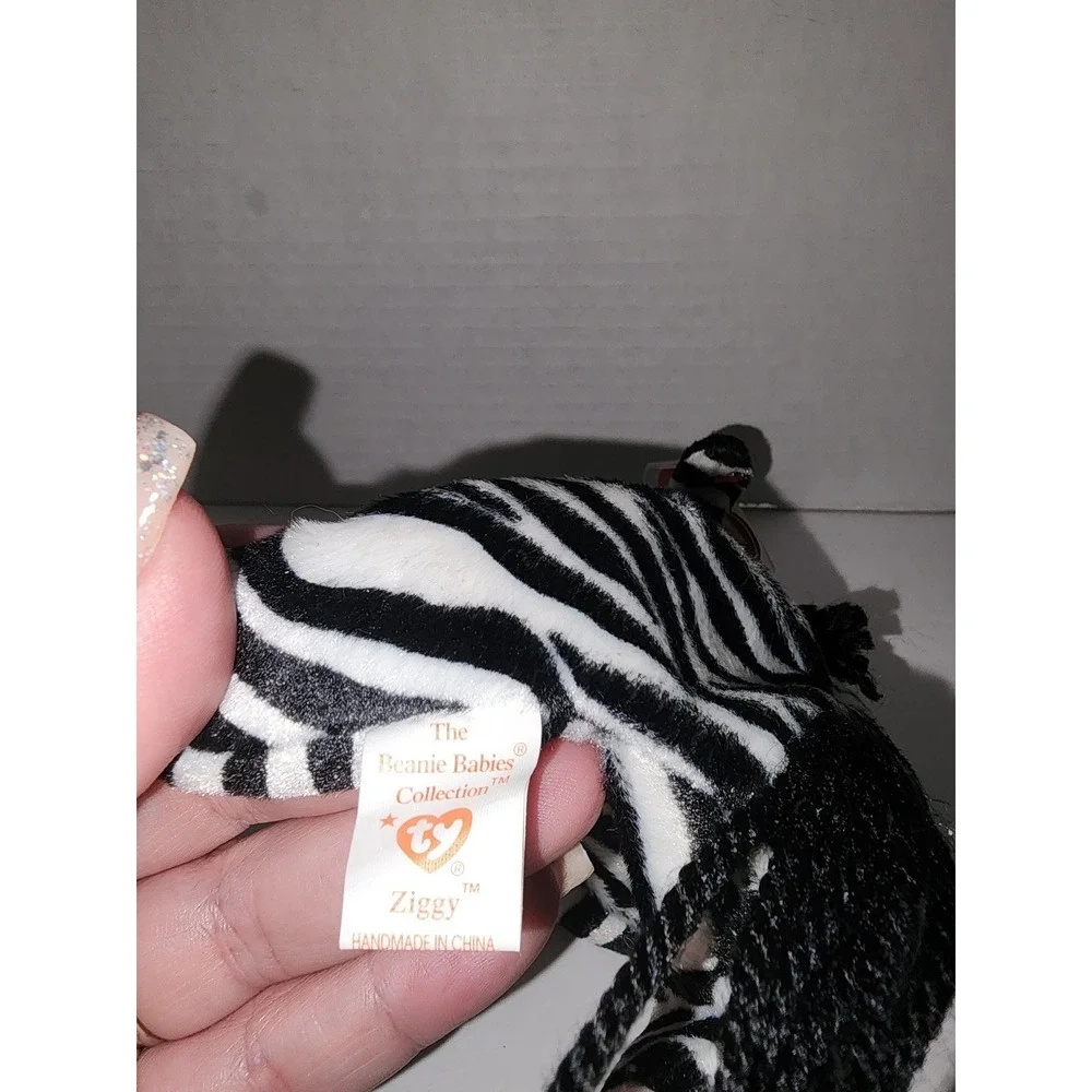 Ry Beanie Babies Ziggy the Zebra December 24 1995 Plush‎